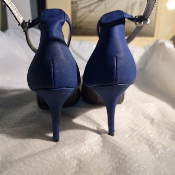 Promise Women's Shoes Stiletto Heels Faux Suede Ankle Strap Office Siren 10 - Picture 5 of 10